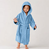 BYFT Daffodil Kids Hooded Bathrobe Luxury Cotton Soft, Absorbent, Quick-Dry