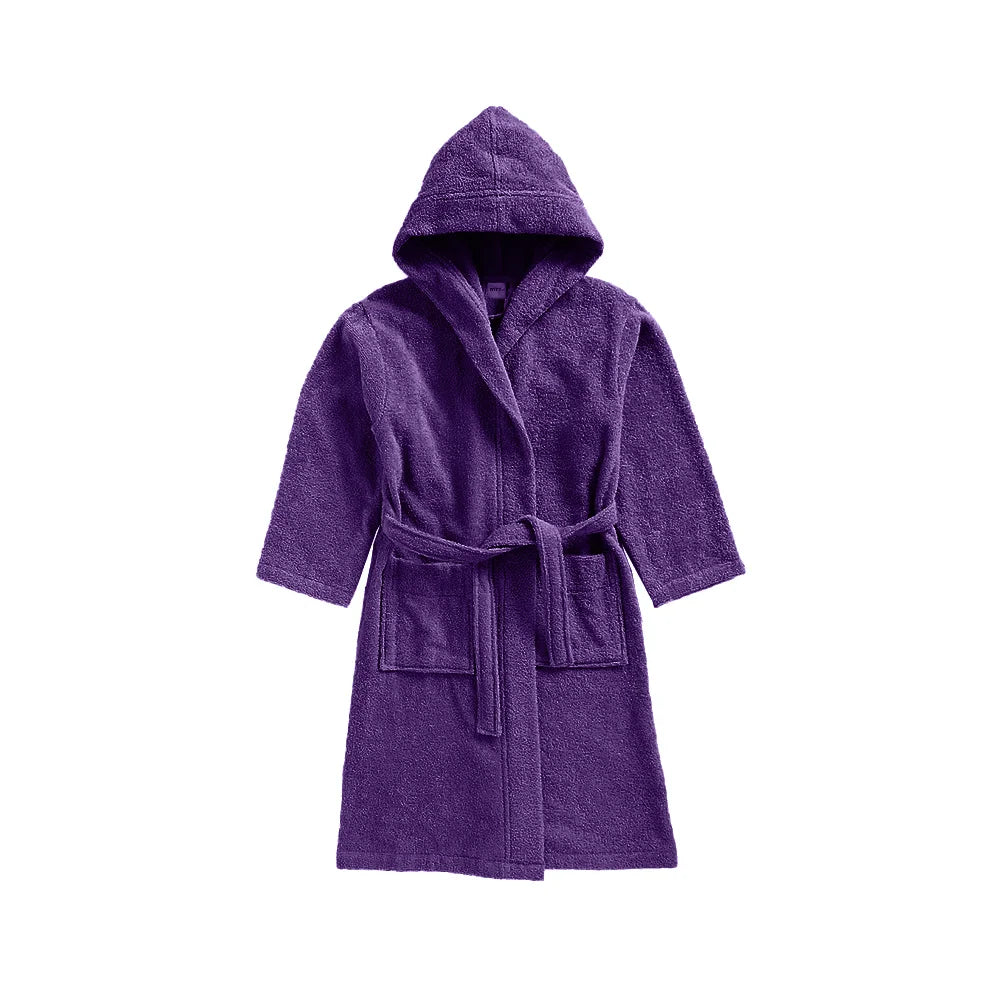 BYFT Daffodil 06 Year Kids Hooded Bathrobe Luxury Cotton Soft, Absorbent, Quick-Dry