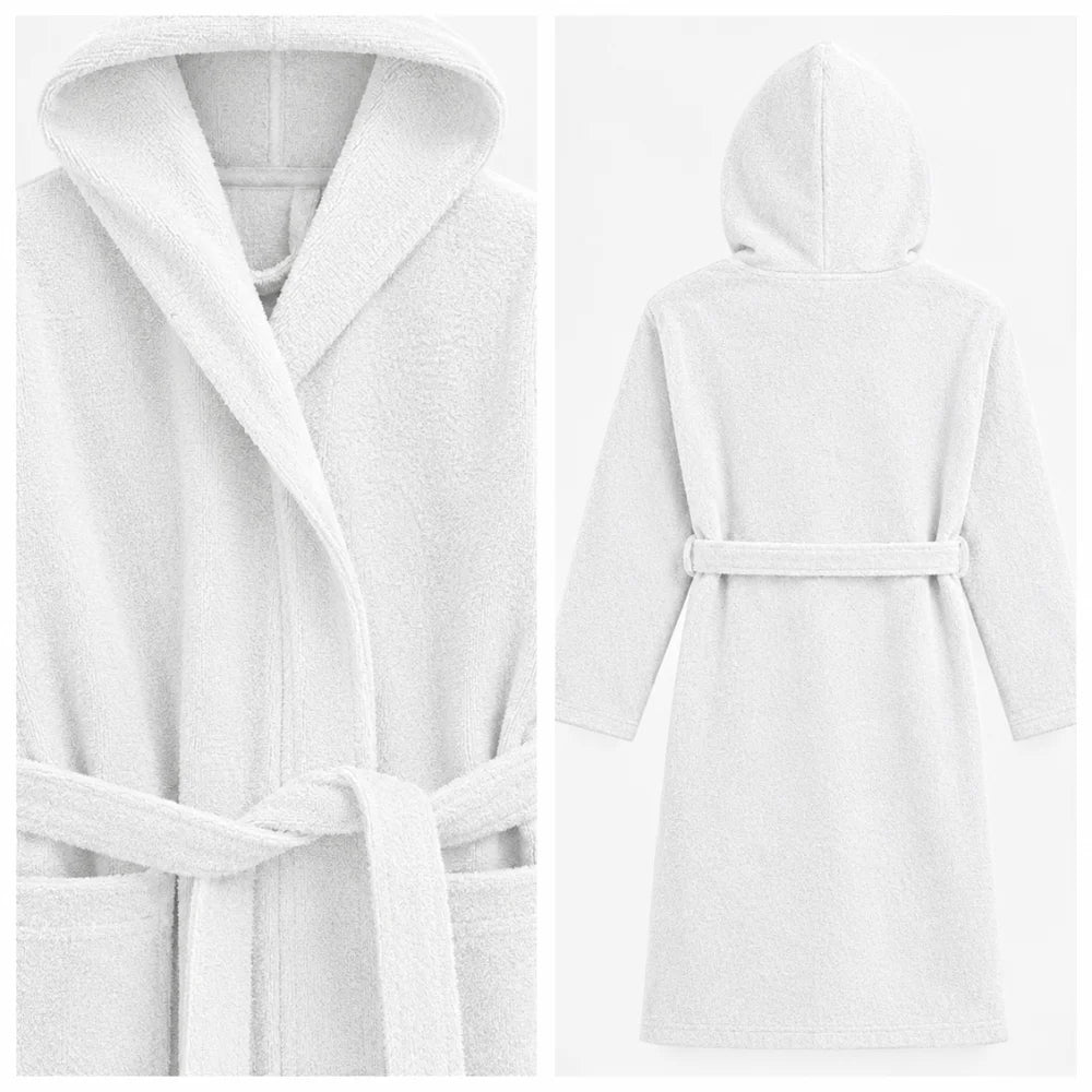BYFT Daffodil Kids Hooded Bathrobe Luxury Cotton Soft, Absorbent, Quick-Dry