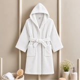 BYFT Daffodil Kids Hooded Bathrobe Luxury Cotton Soft, Absorbent, Quick-Dry