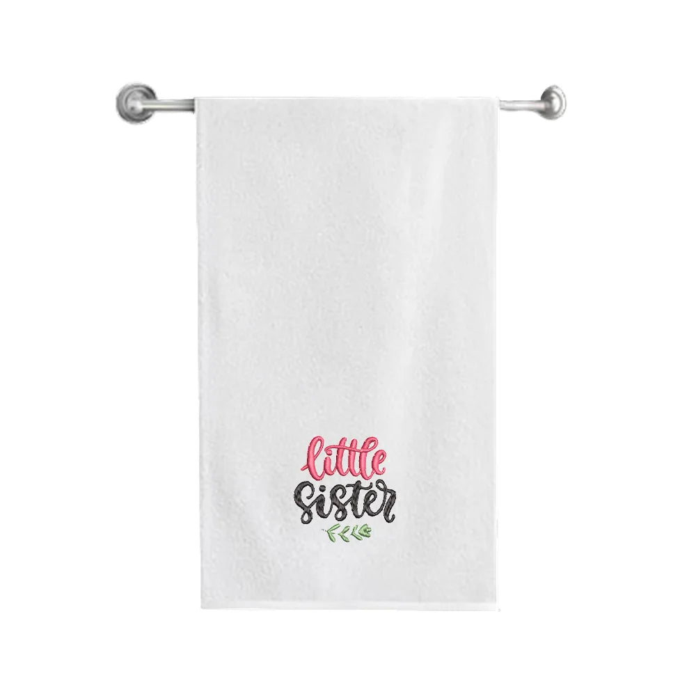 BYFT007773 EMBROIDERED FOR YOU Bath Towel White Set of 1