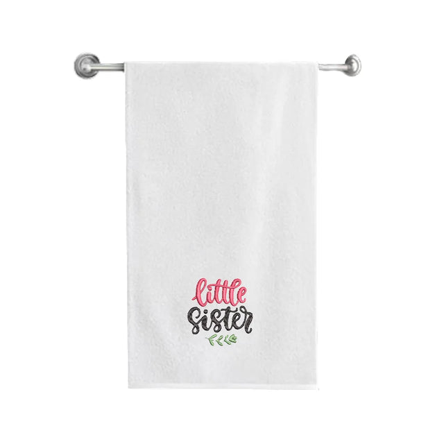 BYFT007773 EMBROIDERED FOR YOU Bath Towel White Set of 1