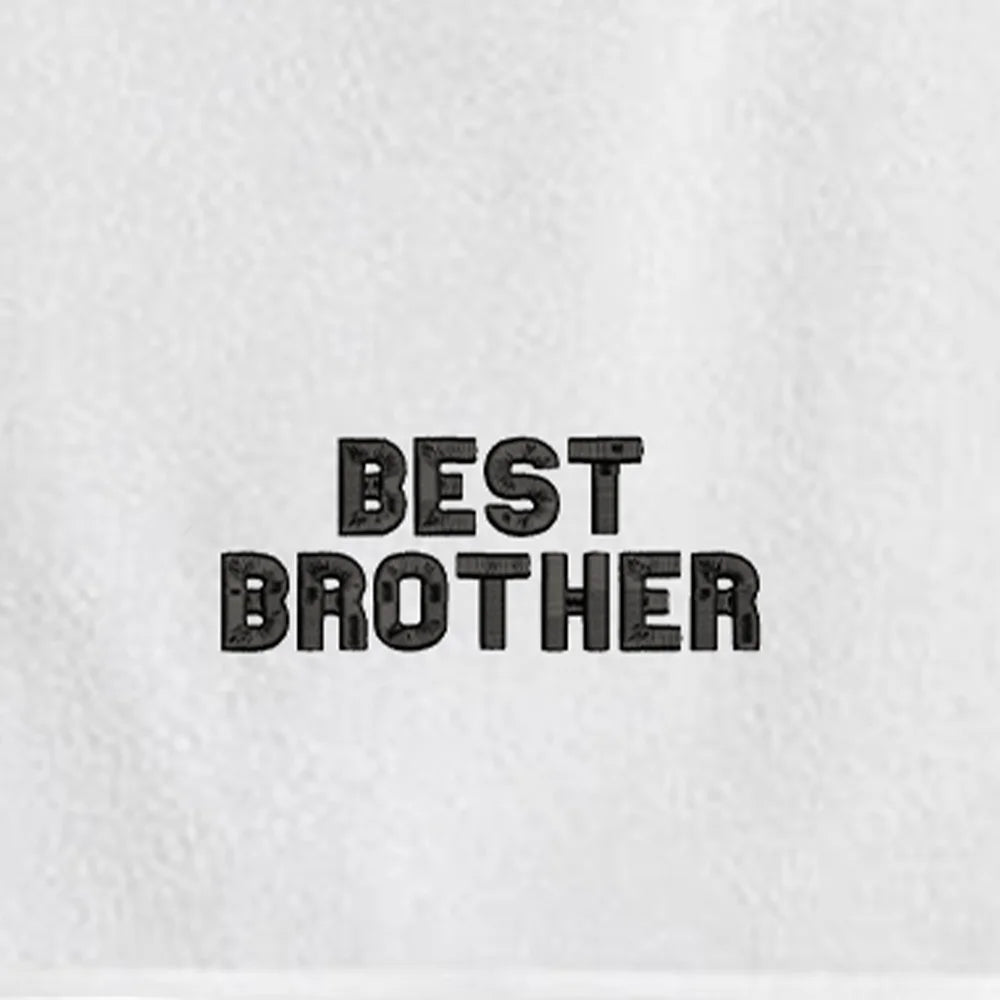 منشفة قطنية مخصصة من BYFT مطرزة خصيصًا لك - أفضل تصميم من Brother، تطريز عالي الجودة، مثالية للهدايا