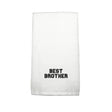BYFT Embroidered For You Personalised Cotton Towel - Best Brother Design High Quality Embroidery Perfect For Gifting