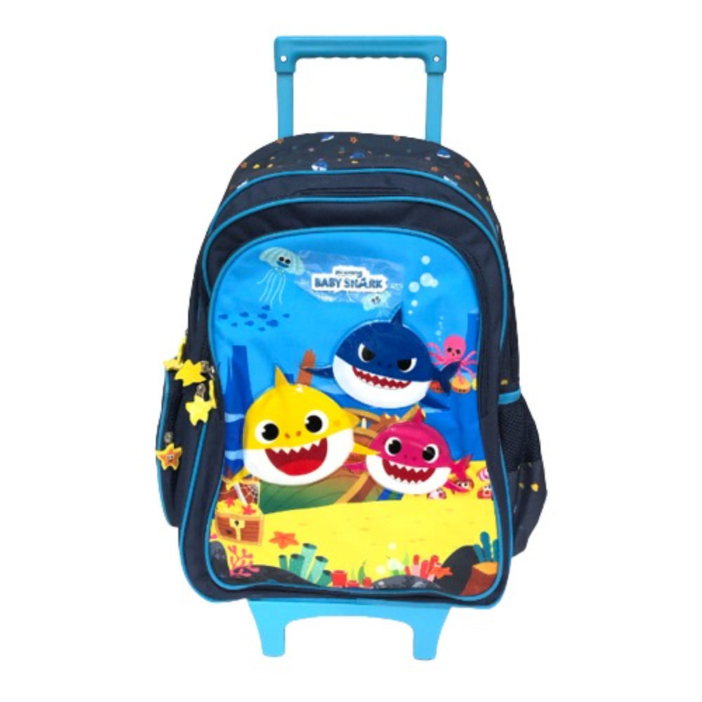 baby shark story trolley bags for kids
