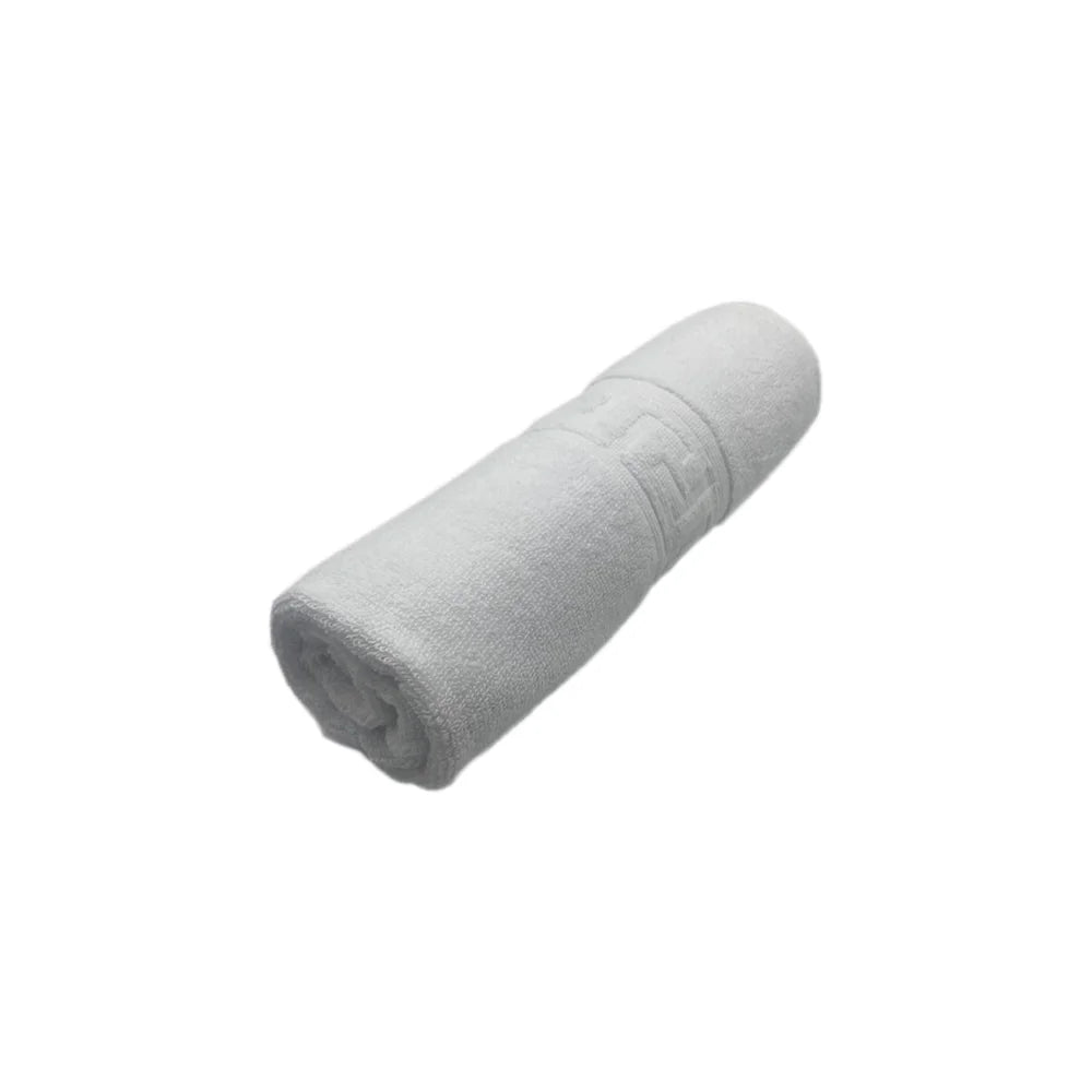 BYFT Magnolia Cotton Towel Set Jacquard Greek Design Luxury - Soft, Absorbent, Quick-Dry Bath Linen