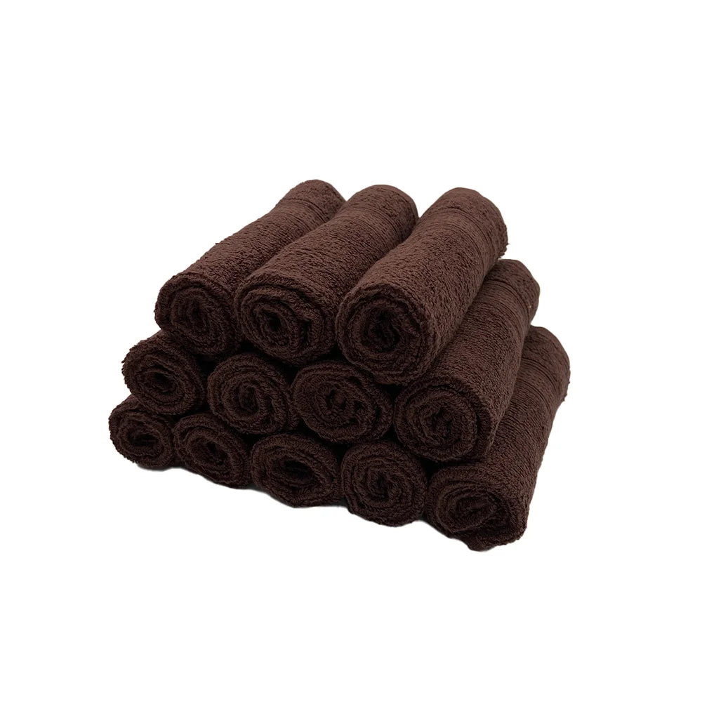 BYFT Daffodil Cotton Towel Brown Luxury - Soft, Absorbent, Quick-Dry, 500 GSM Bath Towel Set