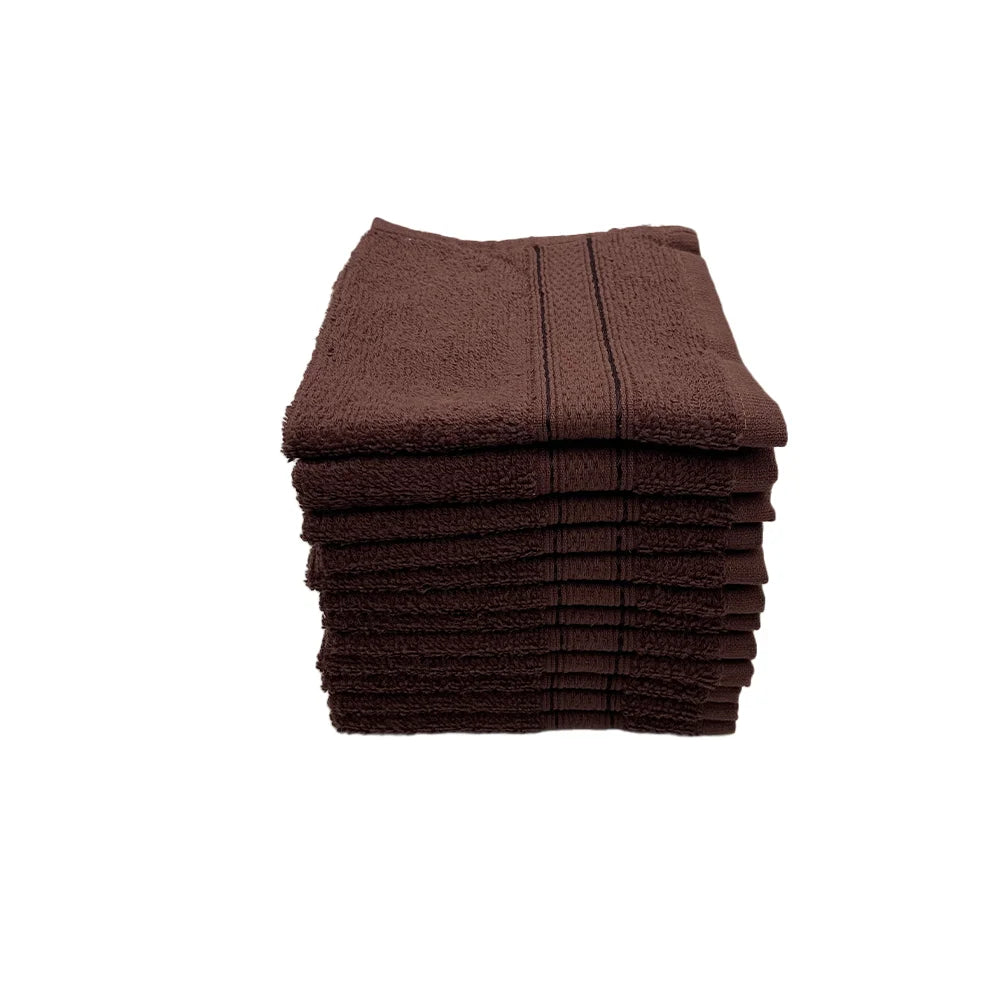 BYFT Daffodil Cotton Towel Brown Luxury - Soft, Absorbent, Quick-Dry, 500 GSM Bath Towel Set