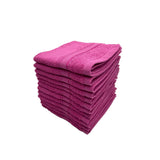 BYFT Daffodil Cotton Towel Fuchsia Pink Luxury - Soft, Absorbent, Quick-Dry, 500 GSM Bath Towel Set
