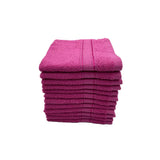 BYFT Daffodil Cotton Towel Fuchsia Pink Luxury - Soft, Absorbent, Quick-Dry, 500 GSM Bath Towel Set