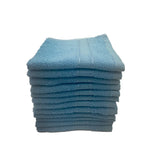 BYFT Daffodil Cotton Towel Light Blue Luxury - Soft, Absorbent, Quick-Dry, 500 GSM Bath Towel Set