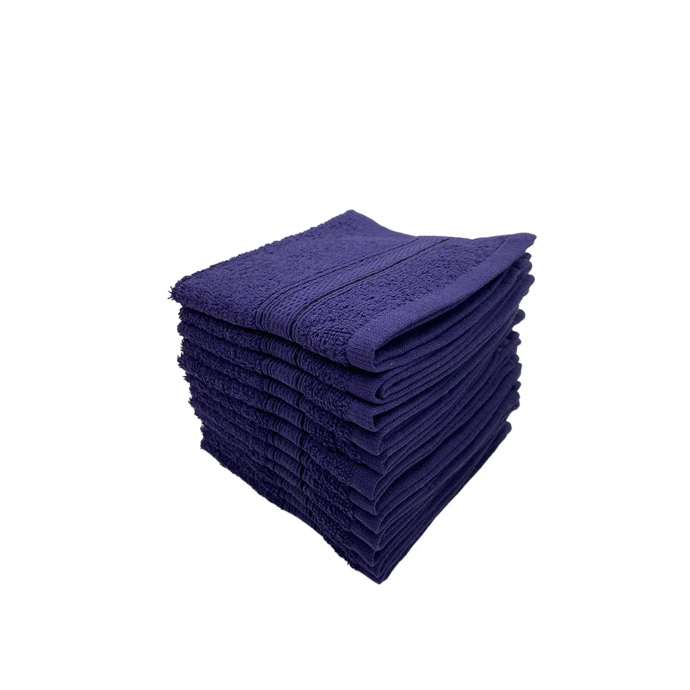BYFT Daffodil Cotton Towel Navy Blue Luxury - Soft, Absorbent, Quick-Dry, 500 GSM Bath Towel Set