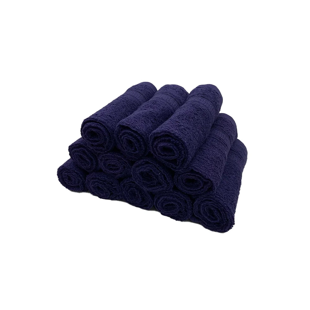 BYFT Daffodil Cotton Towel Navy Blue Luxury - Soft, Absorbent, Quick-Dry, 500 GSM Bath Towel Set