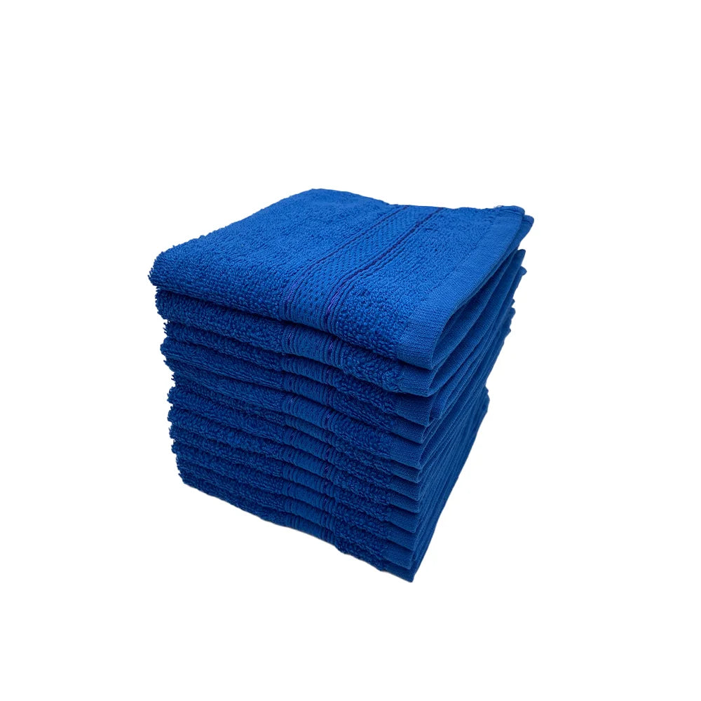 BYFT Daffodil Cotton Towel Royal Blue Luxury - Soft, Absorbent, Quick-Dry, 500 GSM Bath Towel Set
