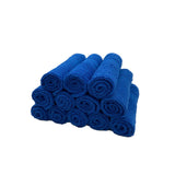 BYFT Daffodil Cotton Towel Royal Blue Luxury - Soft, Absorbent, Quick-Dry, 500 GSM Bath Towel Set