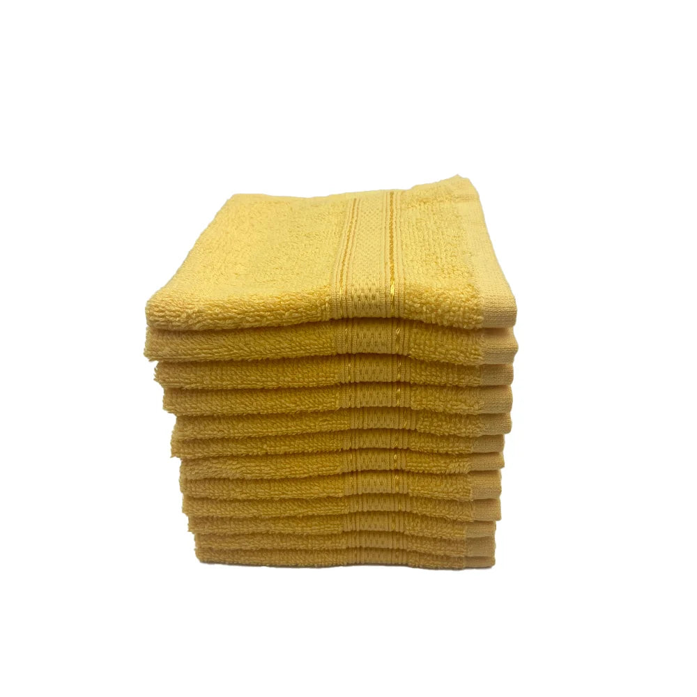 BYFT Daffodil Cotton Towel Yellow Luxury - Soft, Absorbent, Quick-Dry, 500 GSM Bath Towel Set