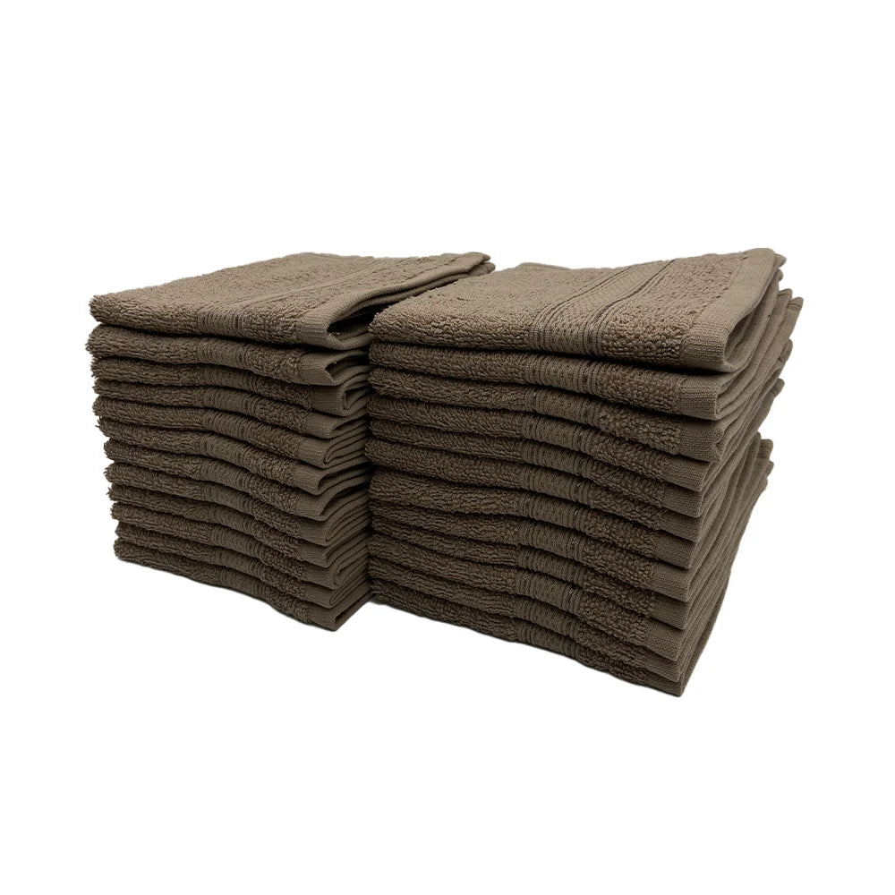 BYFT Daffodil Cotton Towel Dark Beige Luxury - Soft, Absorbent, Quick-Dry, 500 GSM Bath Towel Set
