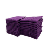 BYFT Daffodil Cotton Towel Purple Luxury - Soft, Absorbent, Quick-Dry, 500 GSM Bath Towel Set