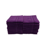 BYFT Daffodil Cotton Towel Purple Luxury - Soft, Absorbent, Quick-Dry, 500 GSM Bath Towel Set