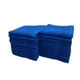 BYFT Daffodil Cotton Towel Royal Blue Luxury - Soft, Absorbent, Quick-Dry, 500 GSM Bath Towel Set