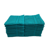 BYFT Daffodil Cotton Towel Turquoise Blue Luxury - Soft, Absorbent, Quick-Dry, 500 GSM Bath Towel Set