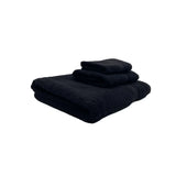 BYFT Daffodil Cotton Towel Black Luxury - Soft, Absorbent, Quick-Dry, 500 GSM Bath Towel Set