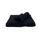 BYFT Daffodil Cotton Towel Black Luxury - Soft, Absorbent, Quick-Dry, 500 GSM Bath Towel Set