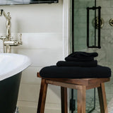 BYFT Daffodil Cotton Towel Black Luxury - Soft, Absorbent, Quick-Dry, 500 GSM Bath Towel Set