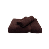 BYFT Daffodil Cotton Towel Brown Luxury - Soft, Absorbent, Quick-Dry, 500 GSM Bath Towel Set