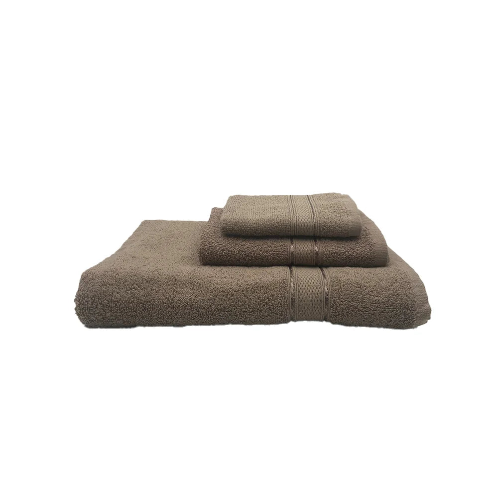 BYFT Daffodil Cotton Towel Dark Beige Luxury - Soft, Absorbent, Quick-Dry, 500 GSM Bath Towel Set