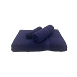 BYFT Daffodil Cotton Towel Navy Blue Luxury - Soft, Absorbent, Quick-Dry, 500 GSM Bath Towel Set