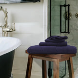BYFT Daffodil Cotton Towel Navy Blue Luxury - Soft, Absorbent, Quick-Dry, 500 GSM Bath Towel Set