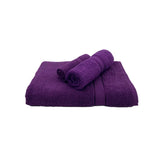 BYFT Daffodil Cotton Towel Purple Luxury - Soft, Absorbent, Quick-Dry, 500 GSM Bath Towel Set