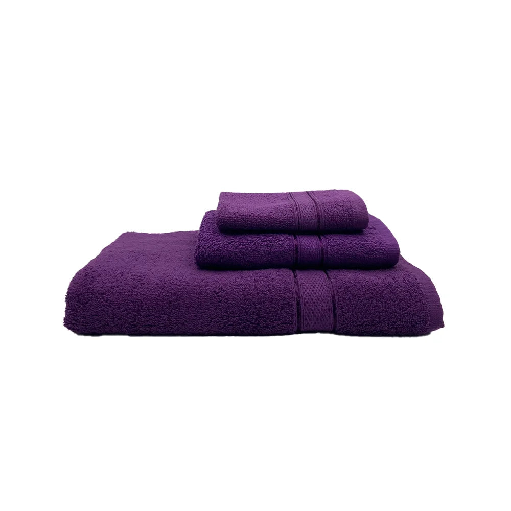 BYFT Daffodil Cotton Towel Purple Luxury - Soft, Absorbent, Quick-Dry, 500 GSM Bath Towel Set