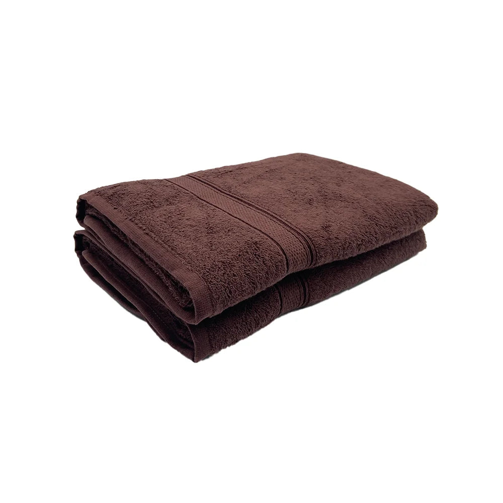 BYFT Daffodil Cotton Towel Brown Luxury - Soft, Absorbent, Quick-Dry, 500 GSM Bath Towel Set