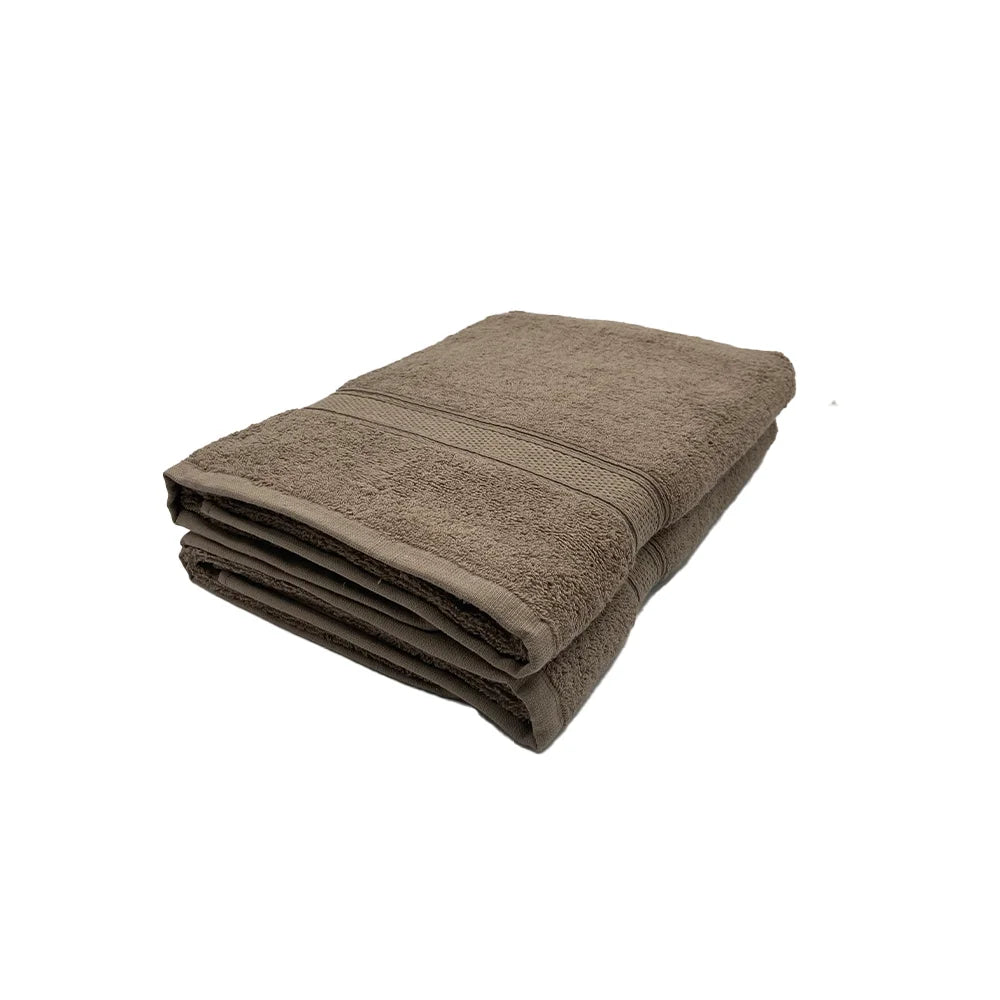 BYFT Daffodil Cotton Towel Dark Beige Luxury - Soft, Absorbent, Quick-Dry, 500 GSM Bath Towel Set