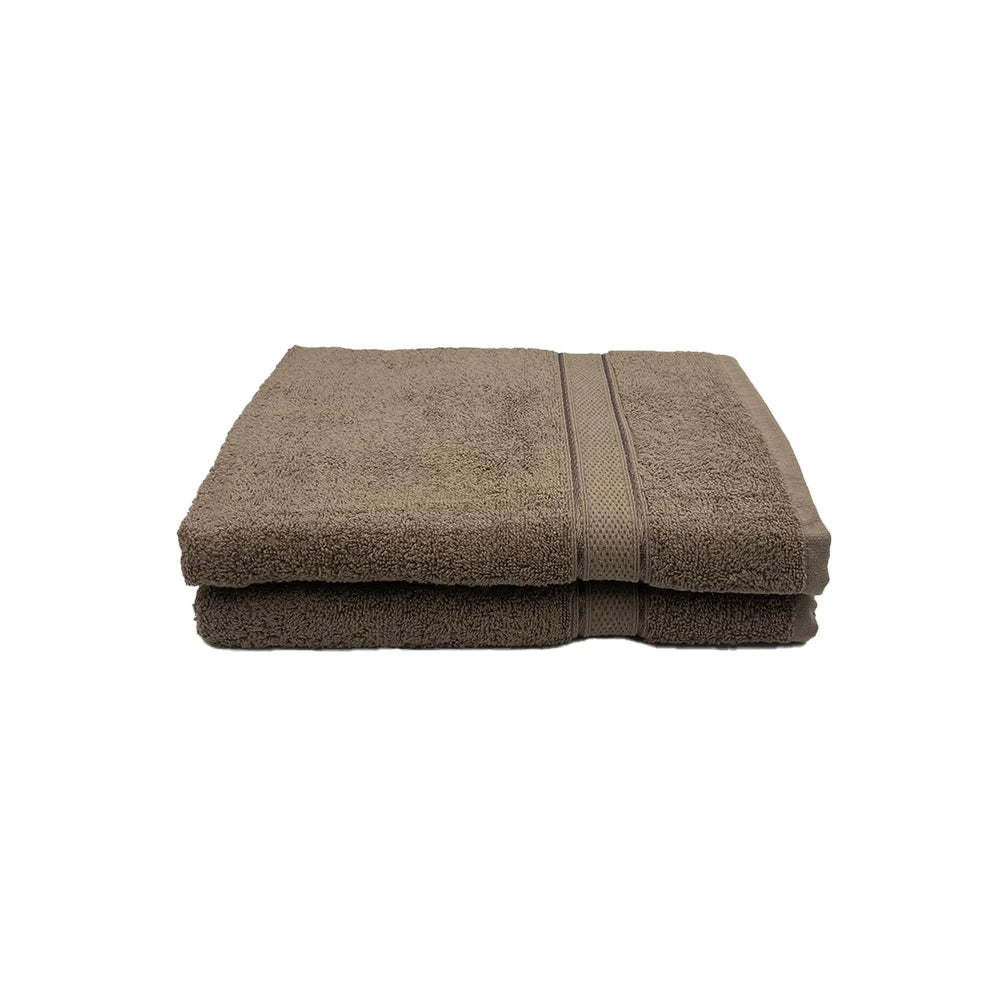 BYFT Daffodil Cotton Towel Dark Beige Luxury - Soft, Absorbent, Quick-Dry, 500 GSM Bath Towel Set