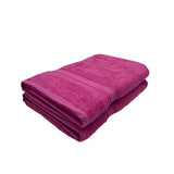 BYFT Daffodil Cotton Towel Fuchsia Pink Luxury - Soft, Absorbent, Quick-Dry, 500 GSM Bath Towel Set