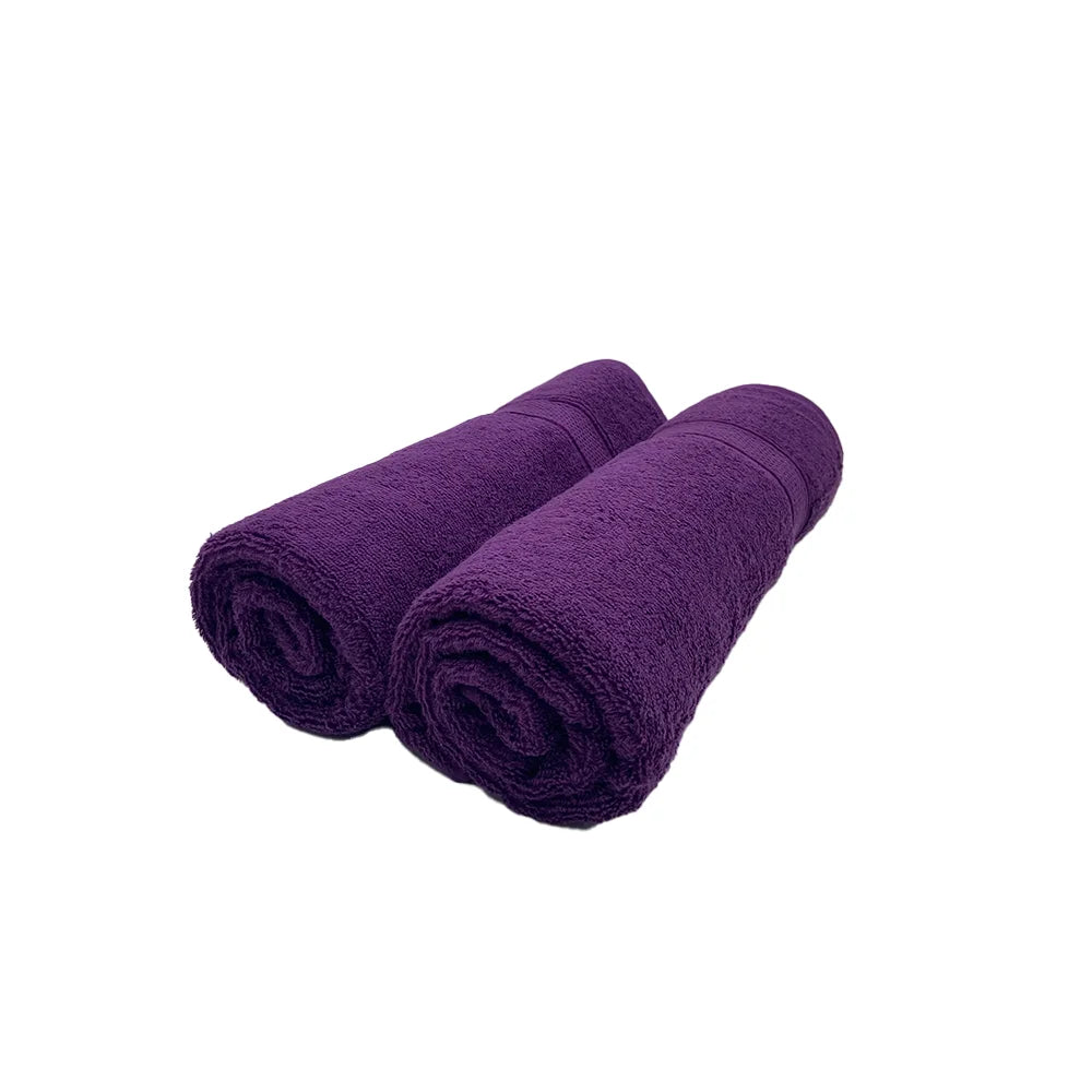 BYFT Daffodil Cotton Towel Purple Luxury - Soft, Absorbent, Quick-Dry, 500 GSM Bath Towel Set