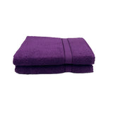 BYFT Daffodil Cotton Towel Purple Luxury - Soft, Absorbent, Quick-Dry, 500 GSM Bath Towel Set