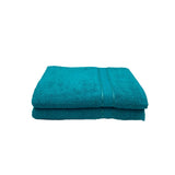 BYFT Daffodil Cotton Towel Turquoise Blue Luxury - Soft, Absorbent, Quick-Dry, 500 GSM Bath Towel Set