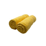 BYFT Daffodil Cotton Towel Yellow Luxury - Soft, Absorbent, Quick-Dry, 500 GSM Bath Towel Set