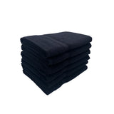 BYFT Daffodil Cotton Towel Black Luxury - Soft, Absorbent, Quick-Dry, 500 GSM Bath Towel Set