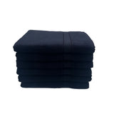 BYFT Daffodil Cotton Towel Black Luxury - Soft, Absorbent, Quick-Dry, 500 GSM Bath Towel Set