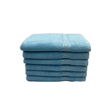 BYFT Daffodil Cotton Towel Light Blue Luxury - Soft, Absorbent, Quick-Dry, 500 GSM Bath Towel Set