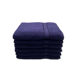 BYFT Daffodil Cotton Towel Navy Blue Luxury - Soft, Absorbent, Quick-Dry, 500 GSM Bath Towel Set