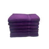BYFT Daffodil Cotton Towel Purple Luxury - Soft, Absorbent, Quick-Dry, 500 GSM Bath Towel Set
