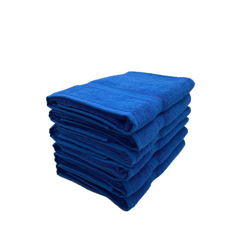 BYFT Daffodil Cotton Towel Royal Blue Luxury - Soft, Absorbent, Quick-Dry, 500 GSM Bath Towel Set