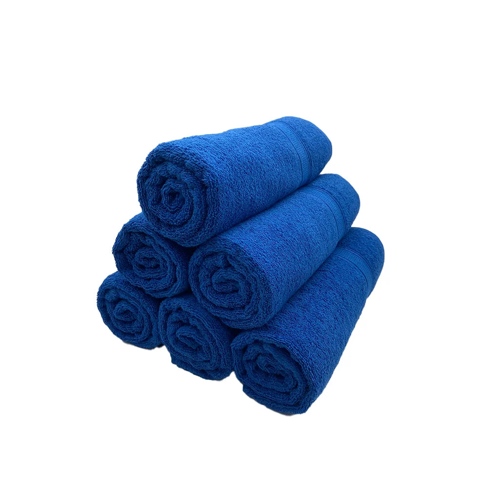 BYFT Daffodil Cotton Towel Royal Blue Luxury - Soft, Absorbent, Quick-Dry, 500 GSM Bath Towel Set