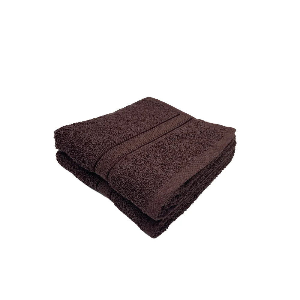 BYFT Daffodil Cotton Towel Brown Luxury - Soft, Absorbent, Quick-Dry, 500 GSM Bath Towel Set